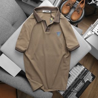 Áo Thun Nam Có Cổ ⚡️ Hàng VNXK Cao Cấp ⚡️ Áo Thun Nam Polo Sonlam V1 Màu Xám Ghi