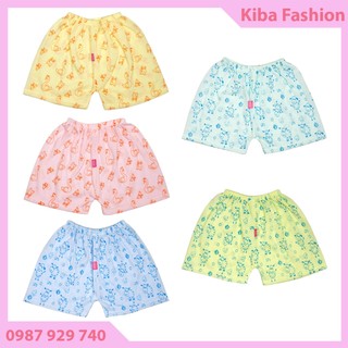 Combo 20 quần đùi cotton cho bé trai bé gái từ 3-12kg -QĐ (Hình in màu sắc thay đổi theo lô hàng)