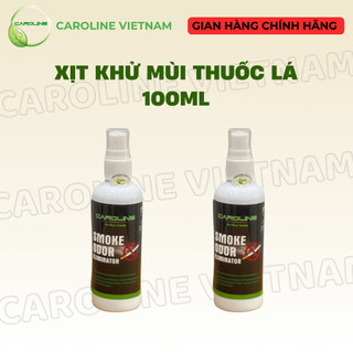 Xịt khử mùi khói thuốc lá CAROLINE 100ml - Sát khuẩn và đem lại mùi hương dễ chịu