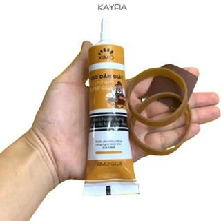 Keo dán giày thể thao siêu dính dùng nhiệt trong suốt KAYFIA - Tặng 2 vòng chun + miếng ráp vệ sinh vị trí dán