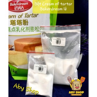 Bột Cream of tartar tách lẻ⚡ LOẠI NGON ⚡ phụ gia cream of tartar Bakerdream giúp cho lòng trắng trứng dễ bông cứng hơn
