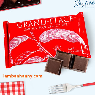 Socola compound grand place đen, trắng gói 1 kg, 2 kg.