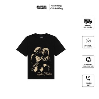 Áo thun Unisex form rộng tay lỡ Phông Nam Nữ ANGEL V.3 | Local Brand Midori M Studio