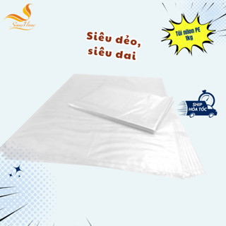[1kg]Túi PE nilon gói hàng không quai trắng, dẻo đủ size, đóng gói chăn màn, quần áo, gấu bông, túi đựng nước chống bão