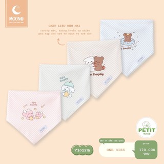 Moon yếm tam giác bé trai bé gái chất petit