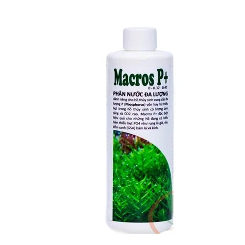 Phân nước hồ cá thuỷ sinh Macros P+ 230mL