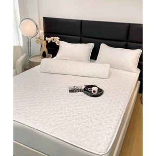 Bộ Ga Gối Phi Lụa Chần Bông Vân Tim, Drap Giường Phi Lụa, Sét 4 Món Ga Gối Kèm Vỏ Gối Ôm Phi Lụa Chần Bông Cao Cấp