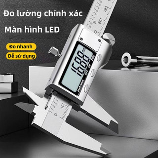 Thước cặp điện tử thép hợp kim,Thước Kẹp Điện Tử Đo Đường Kính Sợi Nhựa Carbon