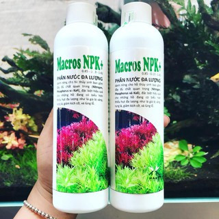 Phân nước hồ cá thuỷ sinh Macros NPK+ 230mL