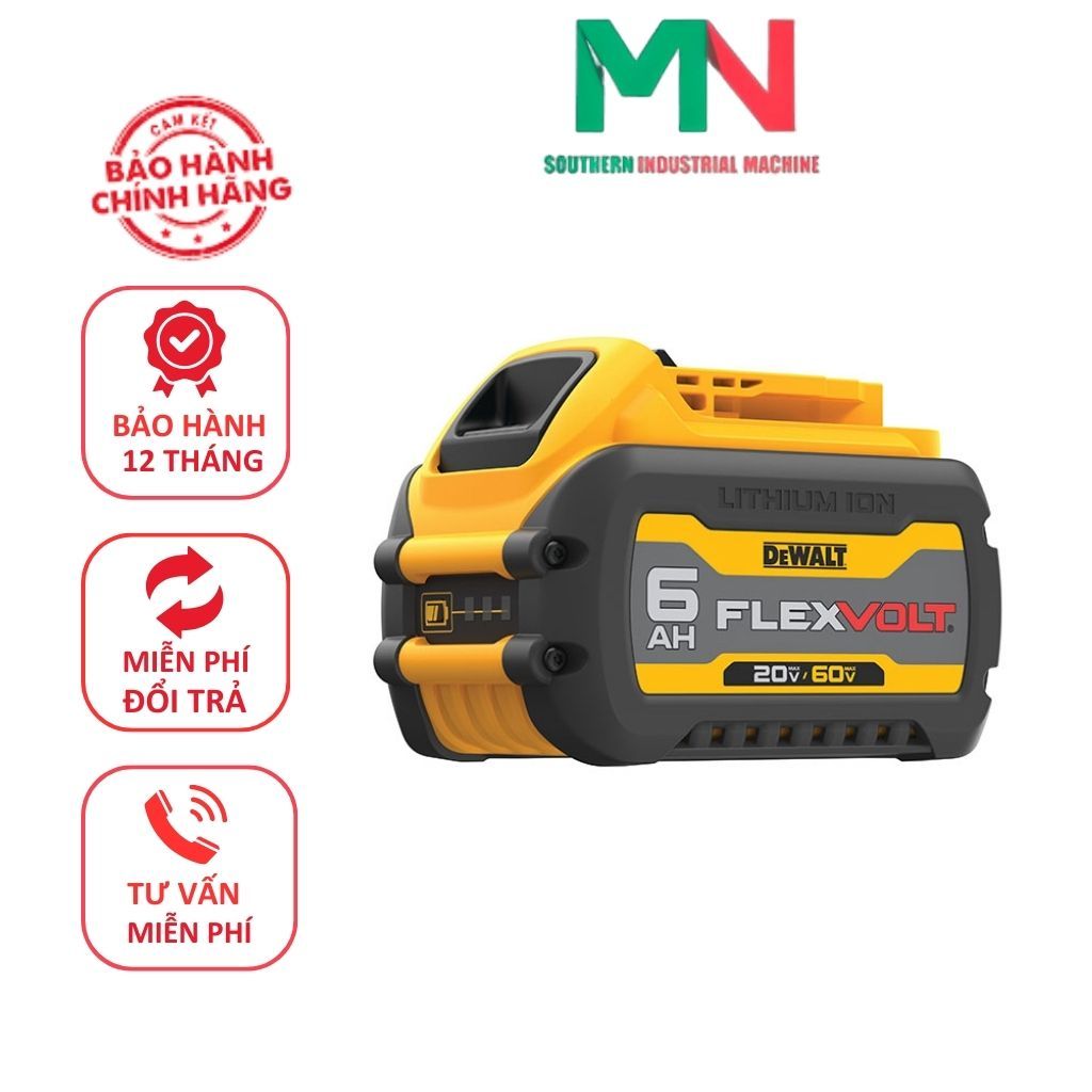 Flexvolt DEWALT DCB606 (20V-6.0Ah) - CHÍNH HÃNG