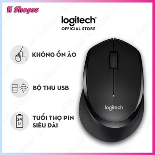 Chuột máy tính không dây M330 2.4Ghz cổng USB Khoảng cách kết nối hiệu quả 10 mét văn phòng im lặng