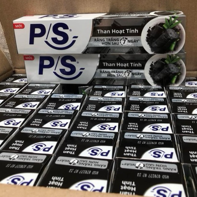 kem đánh răng cao cấp ps bảo vệ 123 than hoạt tính 230gr/ 180gr