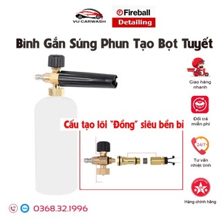 Bình phun tạo bọt tuyết gắn máy rửa xe dung tích 1l, bình cổ nhỏ