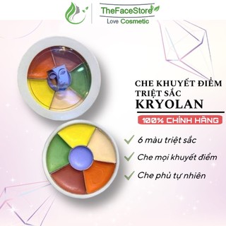 Che khuyết điểm triệt sắc Kryolan dạng ô nhỏ 6 ô màu che mọi khuyết điểm