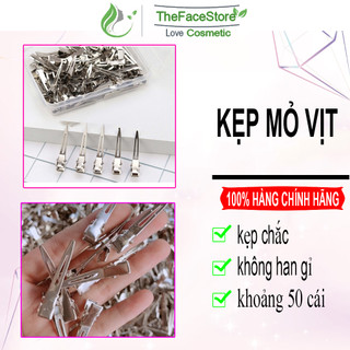 Kẹp Sóng nước dạng mỏ Vịt Size Nhỏ từ 40-50 cái tặng kèm hộp đựng