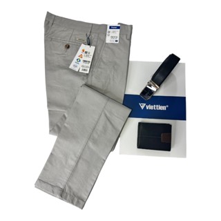 Quần kaki IVORY Việt Tiến không ly 6R6564 100% cotton