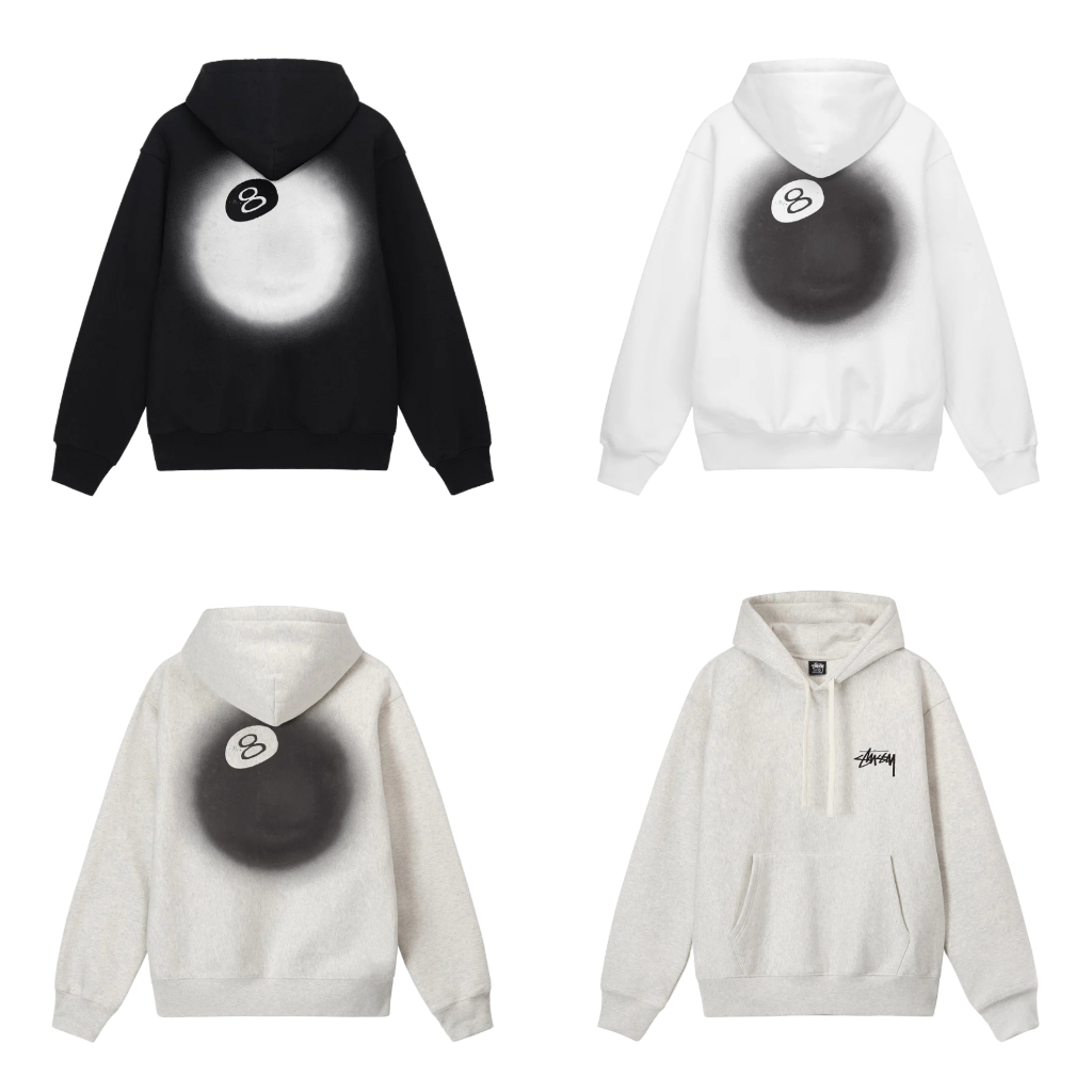 Áo Hoodie Stussy 8 Ball Fade nam nữ unisex
