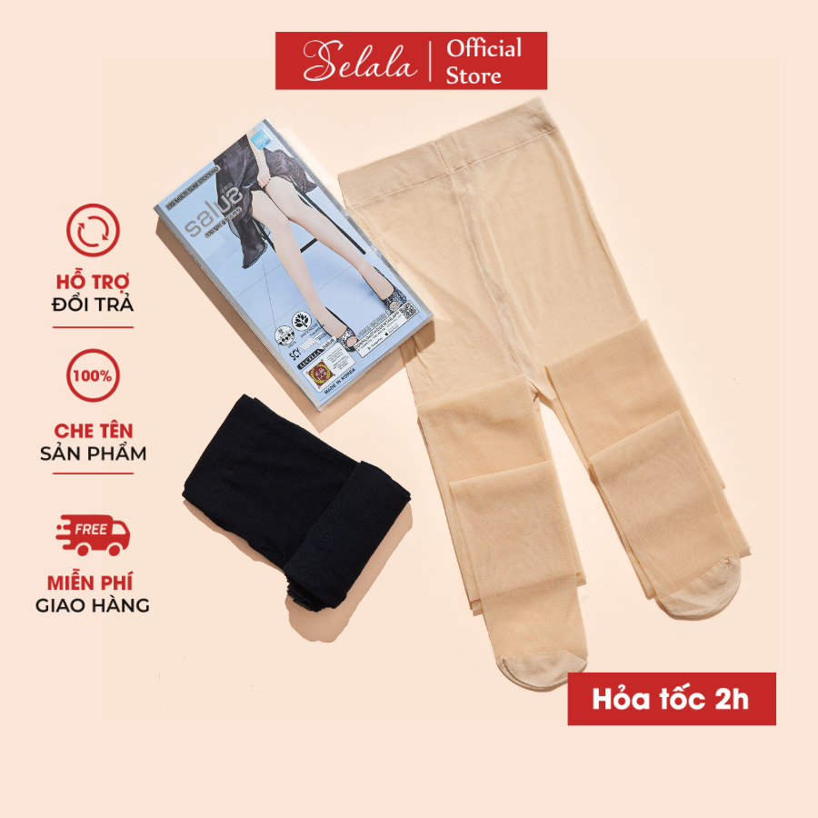 Quần Tất Nữ Selala Tàng Hình Co Giãn 4 Chiều Siêu Dai Tệp Màu Da QT10