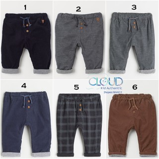 Quần nhung tăm lót nỉ hm us/ uk/jp/kr chính hãng size 4-6m đến 3-4y