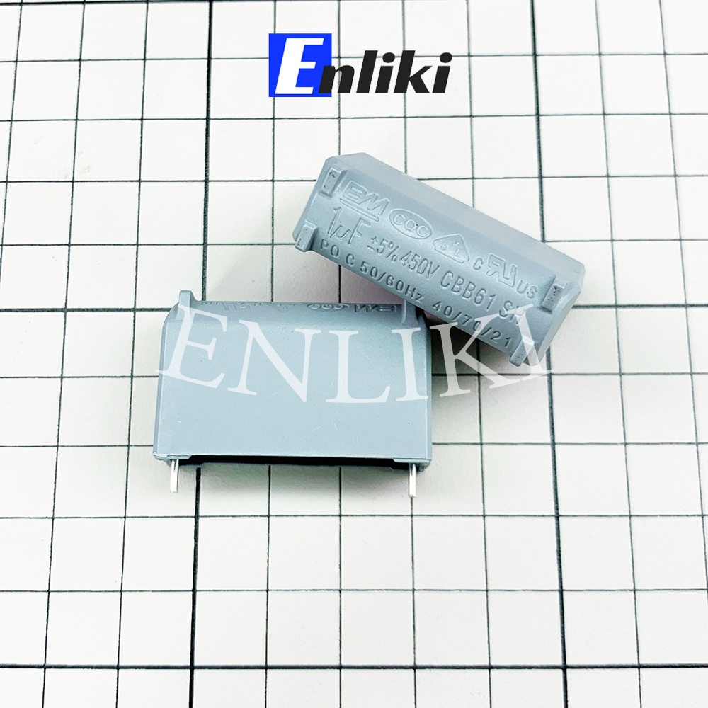 [Mã ELHA22 giảm 5% đơn 300K] Tụ 1uF 450VAC BM đứng xanh