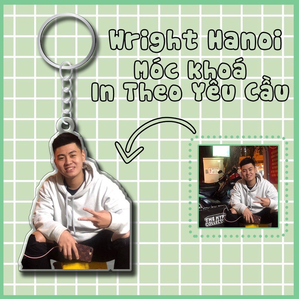 Dây treo điện thoại CẮT VIỀN theo yêu cầu chất liệu mica - trí decor shop