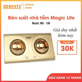 Đèn sưởi nhà tắm magic life 2 bóng magic life mg - 106, 2 mức nhiệt, công suất 550w