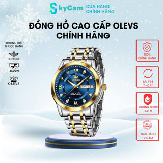 Đồng Hồ Nam Chính Hãng HD OLEVS 5513 Dây Thép Không Gỉ Chống Thấm Nước Mặt Lịch Thời Trang GD848