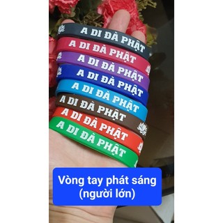 Vòng Tay A Di Đà Phật phát sáng Chữ ban đêm (Người lớn)
