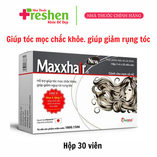 Viên uống Maxxhair New Thái Minh hỗ trợ bảo vệ tóc, ngăn rụng tóc, trị hói đầu (30 viên)