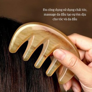 Lược Sừng Massage Gội Đầu Dưỡng Sinh Hình Bạch Tuộc Dễ Thương Có Màu Đen Trắng Hàng Xuất Khẩu Giá Tại Xưởng CÚ MÈO STORE