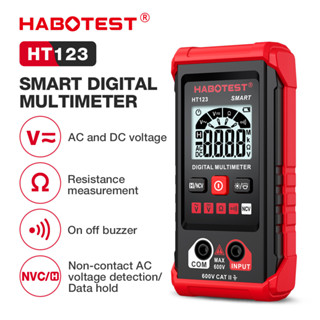 (Bảo hàng 1 năm)HABOTEST HT123 Đồng hồ vạn năng kỹ thuật số  600V AC/DC 2000 Thông minh Đếm lửa Nhận dạng độ