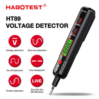 (Bảo hàng 1 năm)HABOTEST HT89 NCV Bút thử điện áp AC Detector Bút vạn năng kỹ thuật số 12~300V