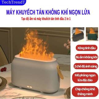 Máy xông tinh dầu mô phỏng hình ngọn lửa, Máy khuyếch tán tinh dầu phun sương bù ẩm không khí