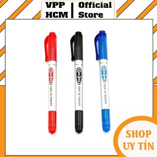 Bút lông dầu pm04 thiên long - bút lông dầu 2 đầu nhỏ, bút không xóa được