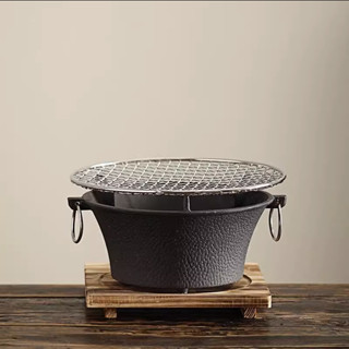 Bếp nướng than hoa bằng gang đúc nguyên khối