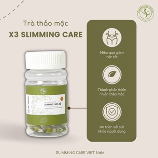 Chính Hãng Trà Thảo Mộc Slimming care X3 Tặng Detox hỗ trợ giảm béo Mẫu