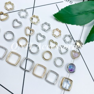 Gói 20 hạt nhựa CCB rỗng nhiều kiểu dáng dùng làm trang sức handmade