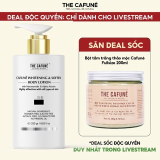   Kem Body Dưỡng Trắng Da The Cafuné không nhờn rít dưỡ