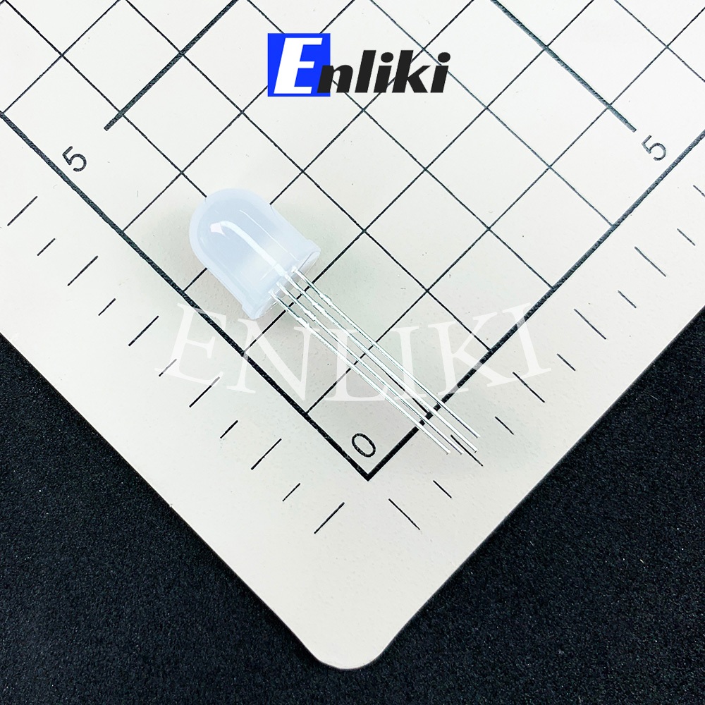 LED 10mm RGB Đục (Anot Chung) F10