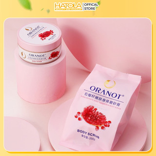 Kem Tẩy Da Chết Body Toàn Thân ORANOT Lựu đỏ 200g Sạch Sâu Dịu Nhẹ Hatola