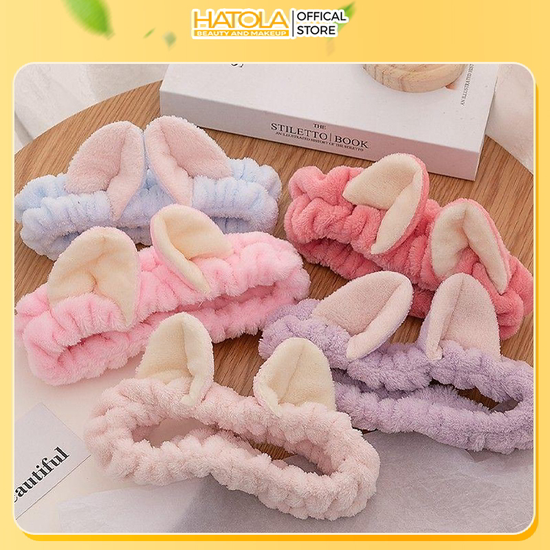 Băng đô turban tai mèo dễ thương, bờm tóc rửa mặt thiết kế xinh xắn nhẹ nhàng siêu xinh HATOLA