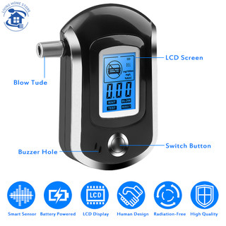 Máy kiểm tra nồng độ cồn hơi thở mini - máy kiểm tra nồng độ cồn at6000 màn hình lcd kỹ thuật số cảnh sát