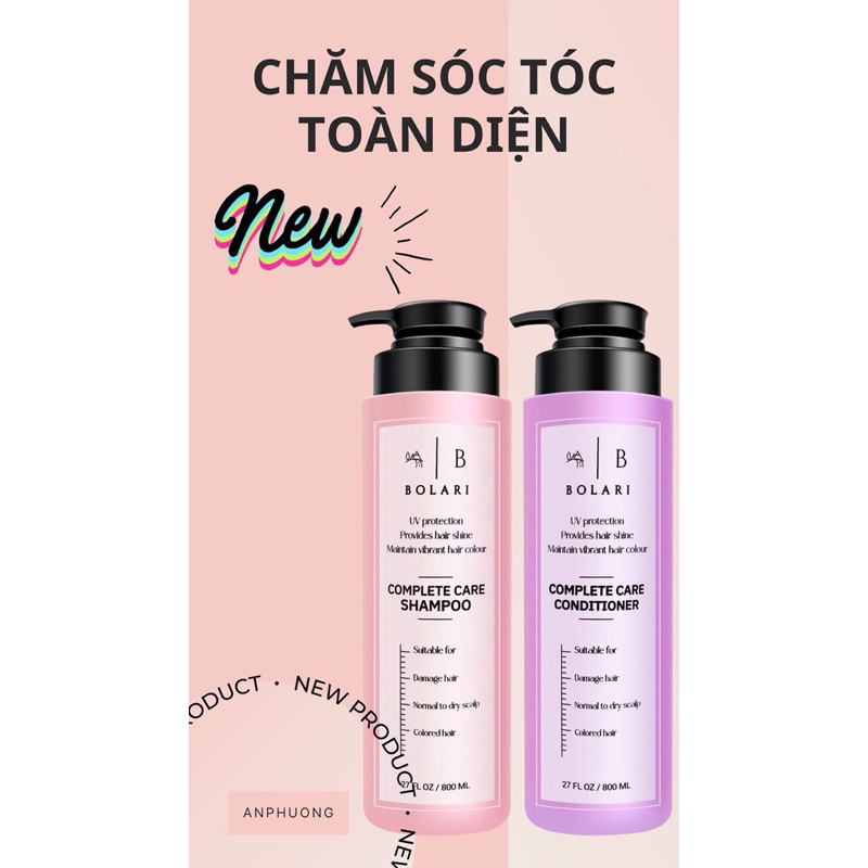 Dầu gội BoLaRi chứa Panthenol Phục hồi Tóc Giúp mọc tóc nganq ngừa gãy rụng