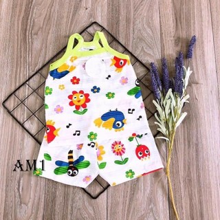 Bộ quần áo 2 dây cotton giấy thái QATE556 cho bé gái