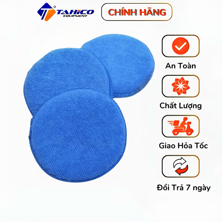 Mút Bọt Biển Bọc Sợi Microfiber Có Quai Thoa Wax Chuyên Dùng Thoa Wax