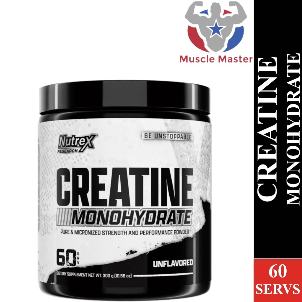 Bột Tăng Sức Mạnh Và Cơ Nutrex Creatine Monohydrate 300g ( 60 Servs )