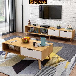 Kệ tivi, bàn trà Roman để sàn thông minh cao cấp có thể thay đổi kích thước  - RO82/RO81