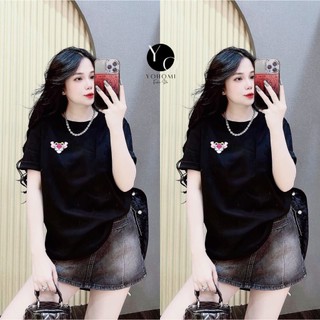 Áo thun thái nữ from vừa cổ tròn nhiều màu bao đẹp YOHOMI mã HỔ HỒNG