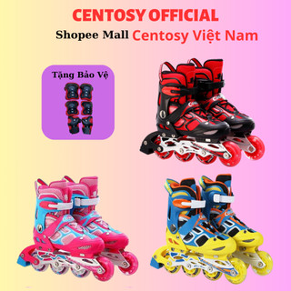 [Tặng Kèm Bảo Hộ] Giày Patin Trẻ Em Có Bánh Phát Sáng Centosy - Cougar 835LSG, Giày Trượt Chỉnh Được Size Cho Bé