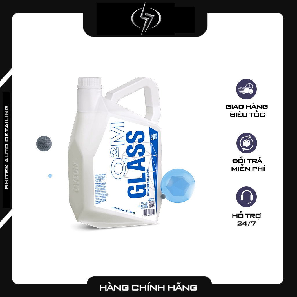 Gyeon Q2M Glass 4000ml - Dung dịch vệ sinh kính ô tô